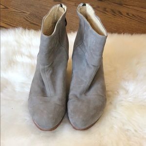 Rag and Bone suede grey booties.